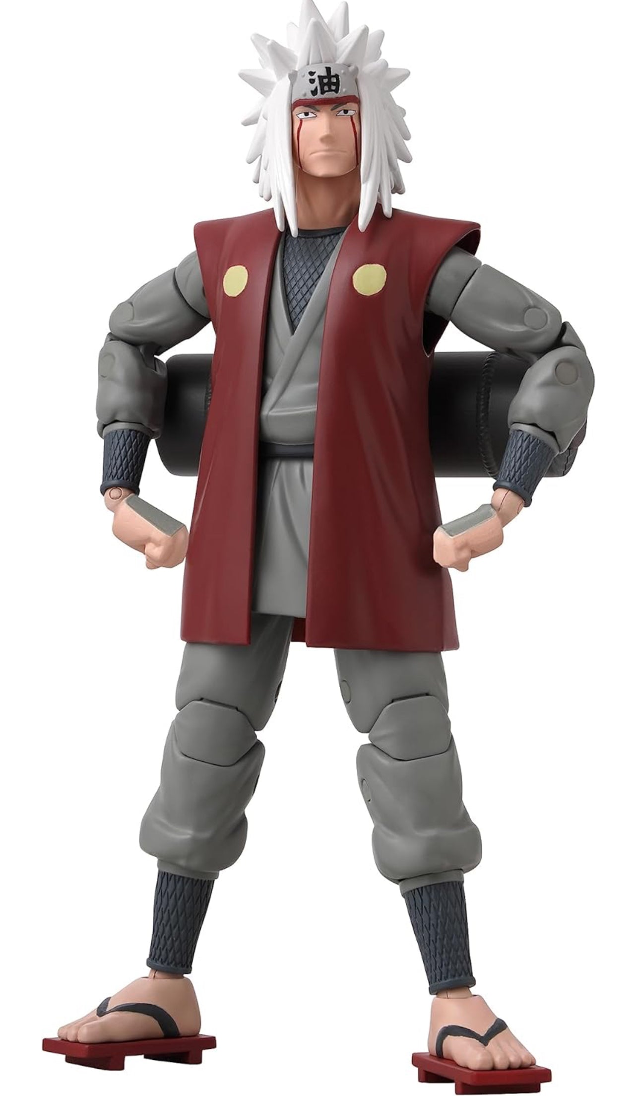 Jiraiya Figura de acción Naruto Shippuden Anime Heroes Bandai 16 Cm