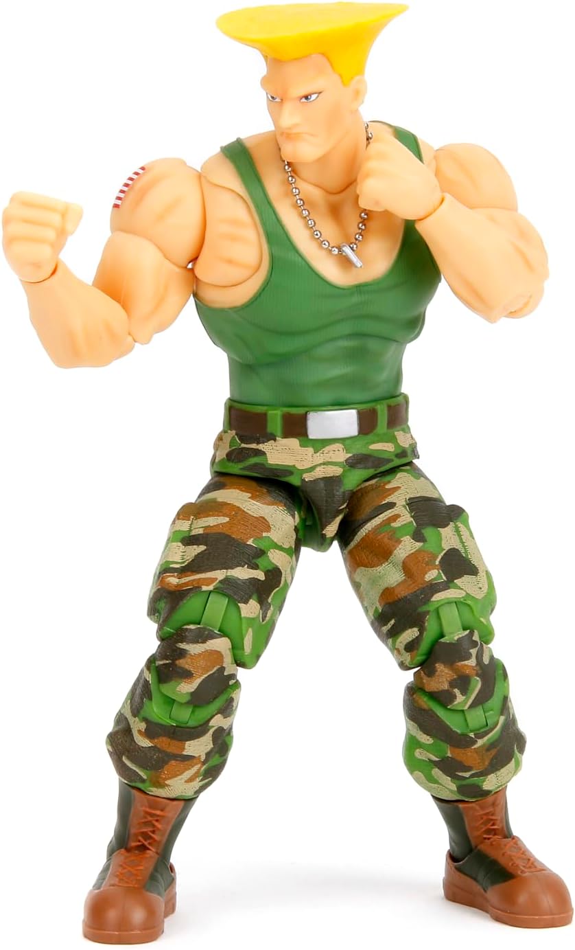 Guile Figura De Acción Street Fighter II Jada Toys 16 Cm