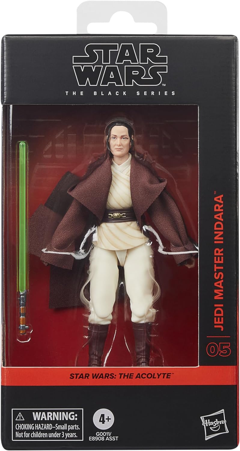 Jedi Master Indara Figura De Acción Star Wars The Acolyte Black Series Hasbro 16 Cm