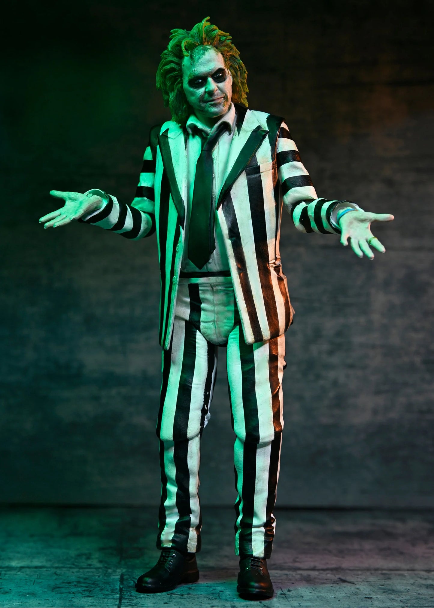 Beetlejuice Striped Suit Figura De Acción Beetlejuice Neca Ultimate 18 Cm