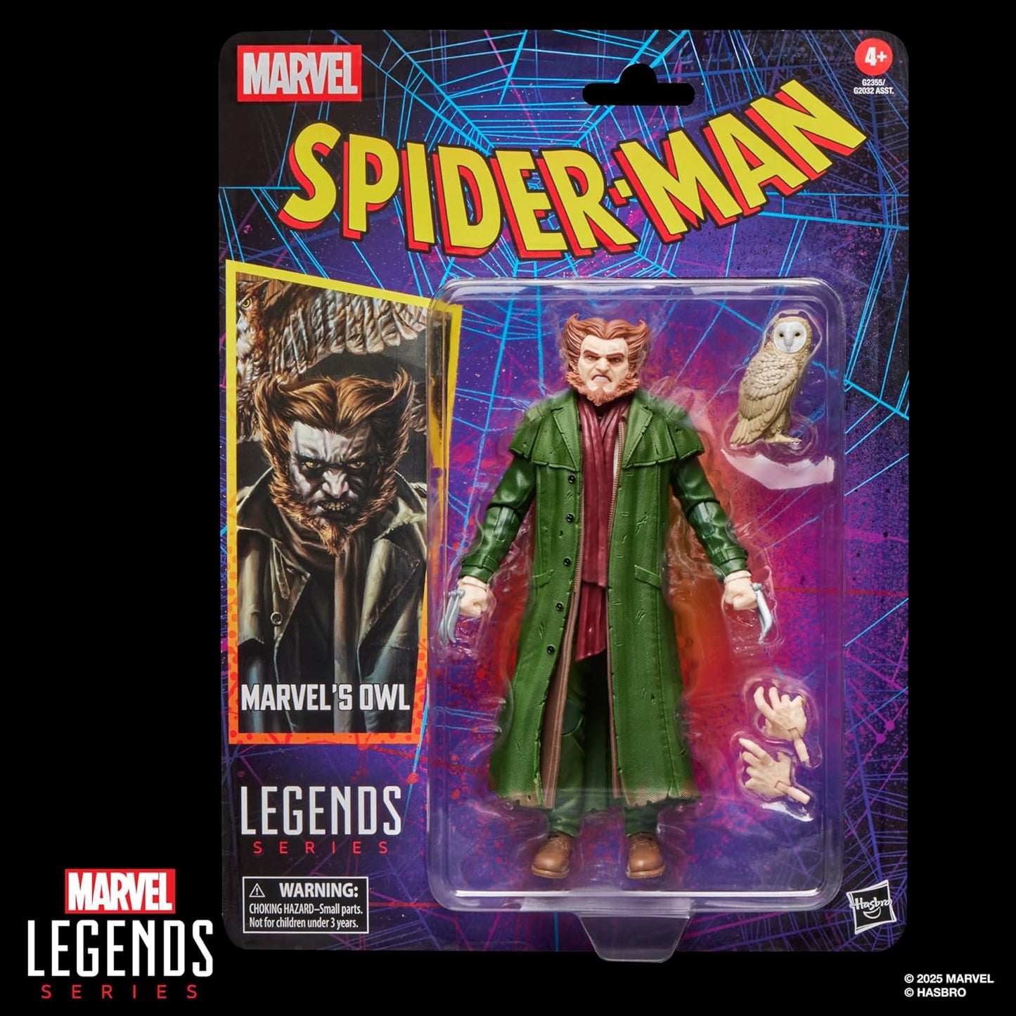 Owl Figura De Acción Spiderman Marvel Studios Marvel Legends Hasbro 16 Cm