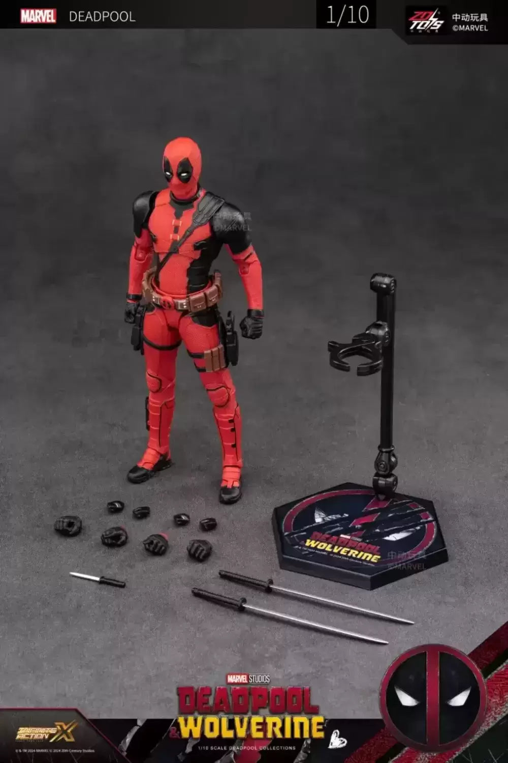 Deadpool Figura de Acción Deadpool & Wolverine Marvel ZD Toys 18 Cm