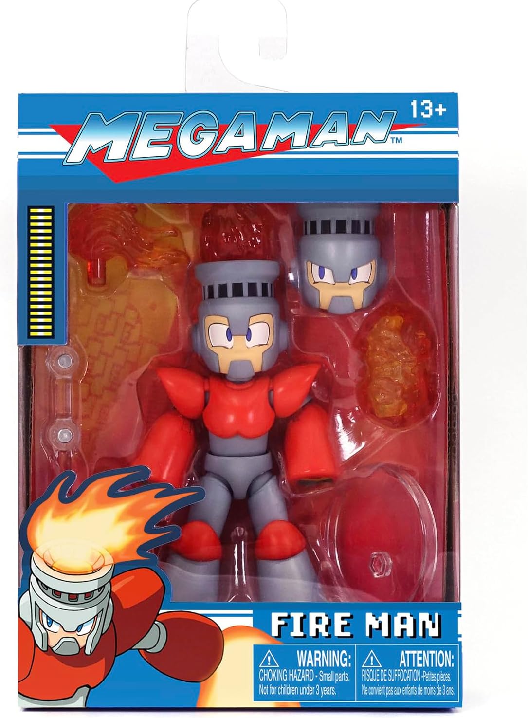 Fire Man Figura De Acción Mega Man Capcom Gamer Jada Toys 11 Cm