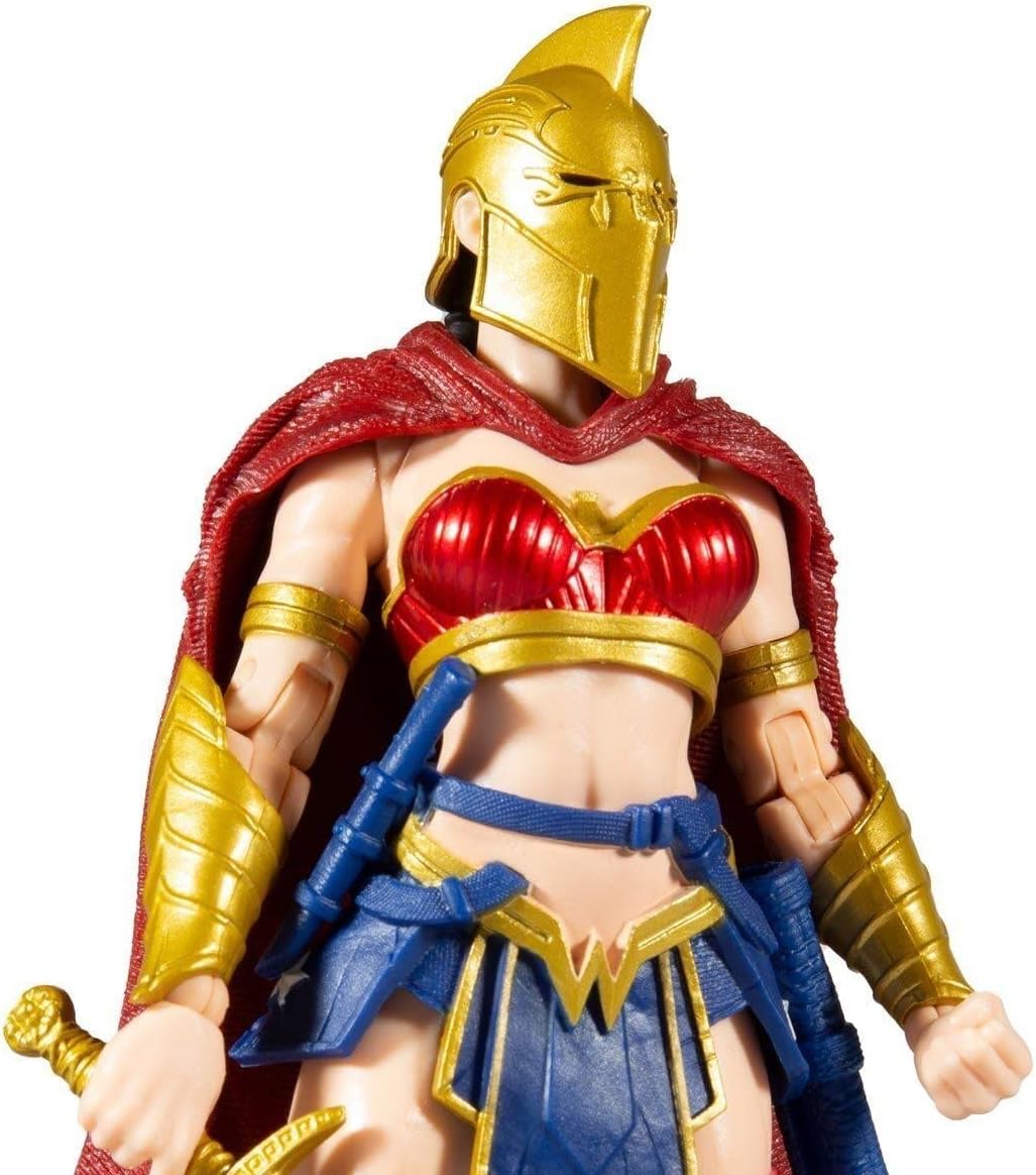 Wonder Woman With Helmet Of Fate Figura de Acción Batman Last Knight On Earth Dc Multiverse Mcfarlane Toys 18 Cm