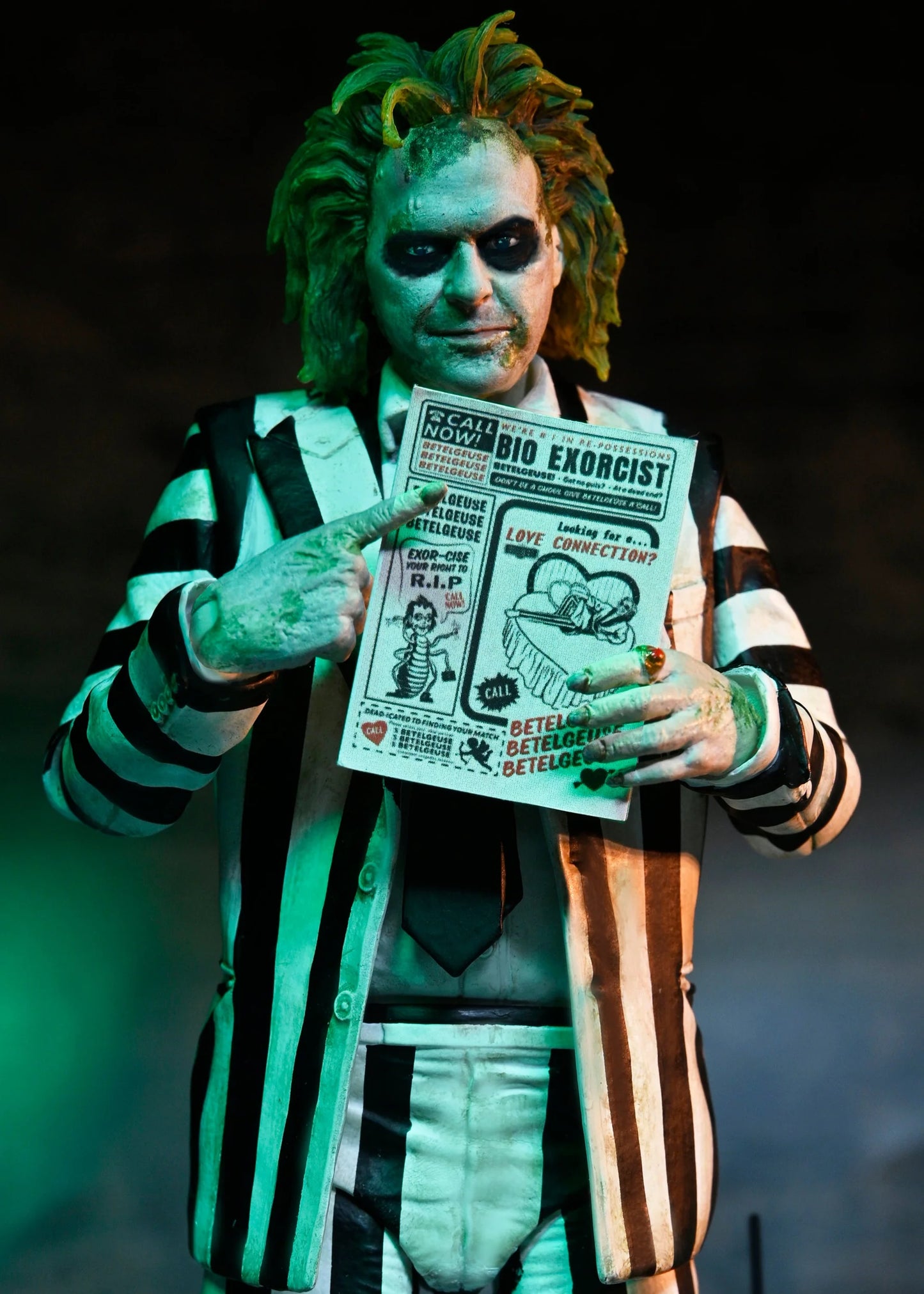 Beetlejuice Striped Suit Figura De Acción Beetlejuice Neca Ultimate 18 Cm