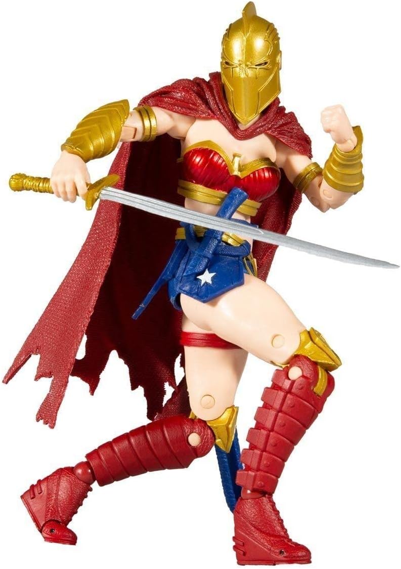 Wonder Woman With Helmet Of Fate Figura de Acción Batman Last Knight On Earth Dc Multiverse Mcfarlane Toys 18 Cm