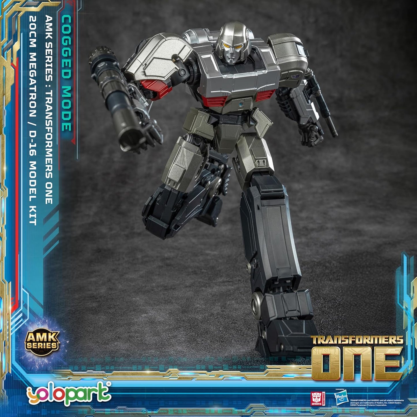 Megatron D-16 Figura de Acción Transformers One Yolopark Transformers Model Kit AMK Hasbro 20 Cm