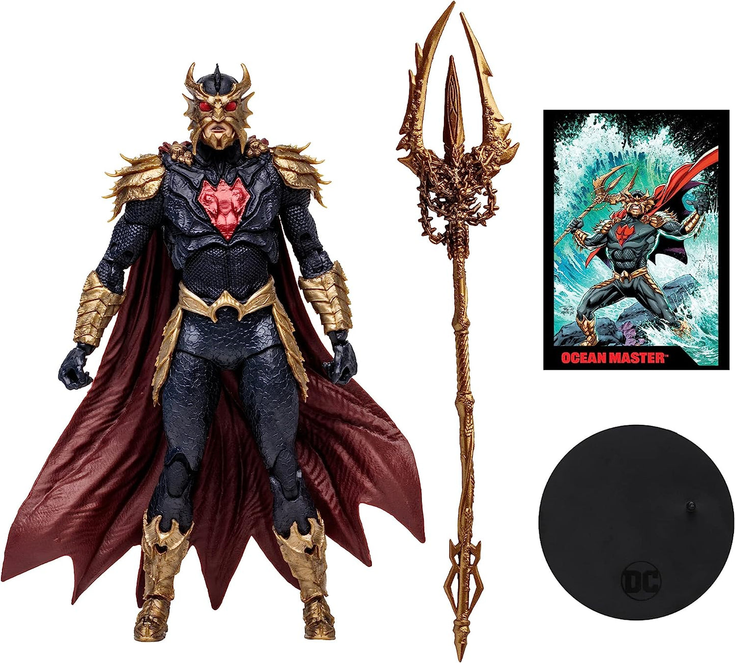 Ocean Master Comic Clásico Figura De Acción Aquaman Comic Dc Mcfarlane Toys 19 Cm
