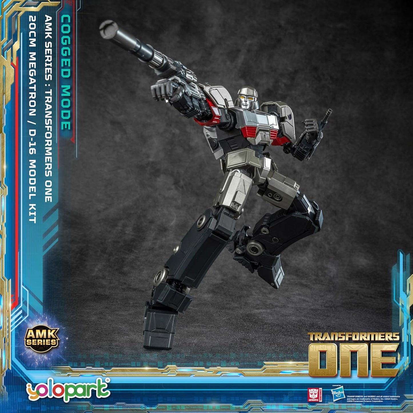 Megatron D-16 Figura de Acción Transformers One Yolopark Transformers Model Kit AMK Hasbro 20 Cm