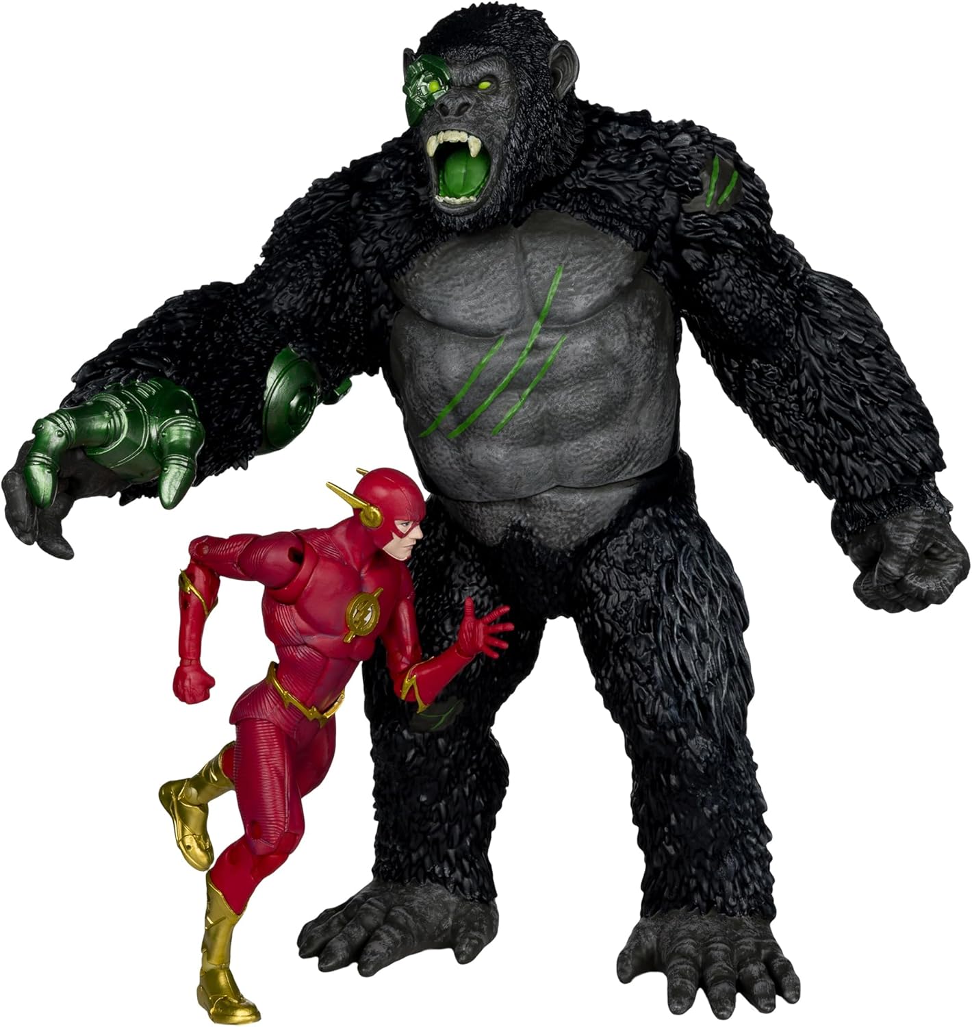 Titano Vs The Flash Pack Figura De Acción Dc Mcfarlane Toys 30 Cm y 18 Cm