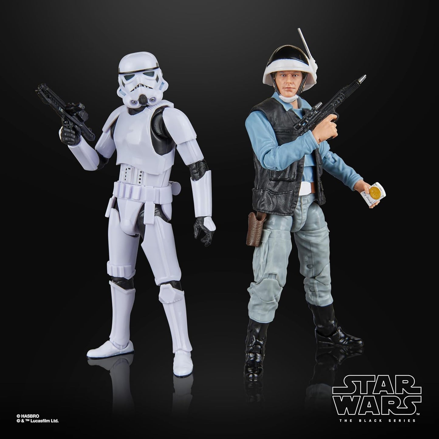 Rebel Trooper & Stormtrooper Pack Figura De Acción Star Wars A New Hope The Black Series Hasbro 16 Cm