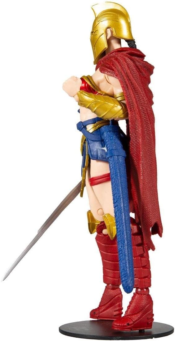 Wonder Woman With Helmet Of Fate Figura de Acción Batman Last Knight On Earth Dc Multiverse Mcfarlane Toys 18 Cm