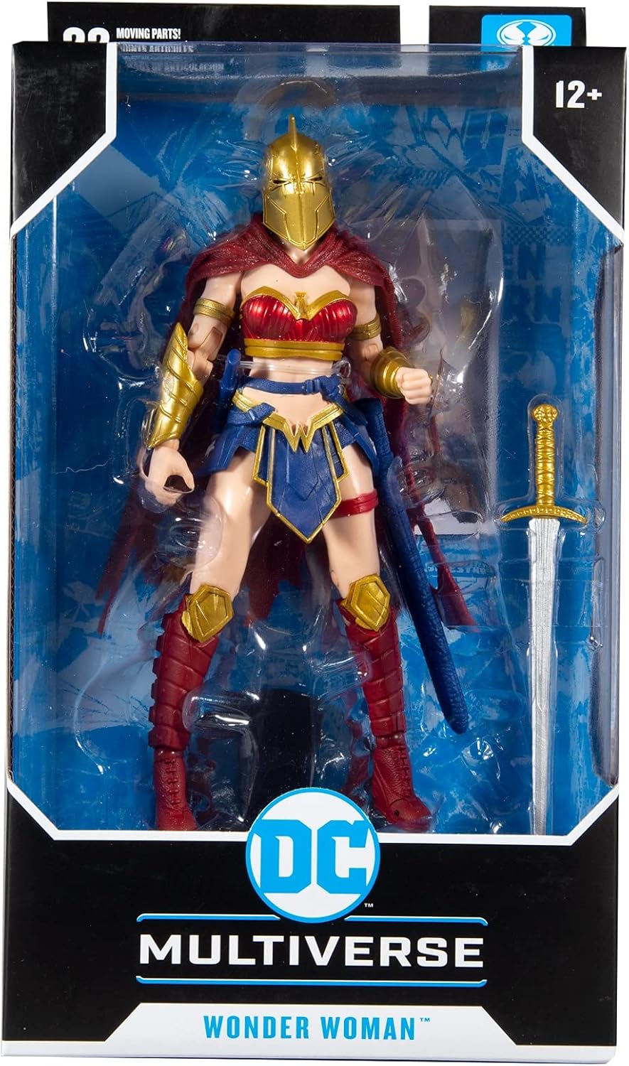 Wonder Woman With Helmet Of Fate Figura de Acción Batman Last Knight On Earth Dc Multiverse Mcfarlane Toys 18 Cm