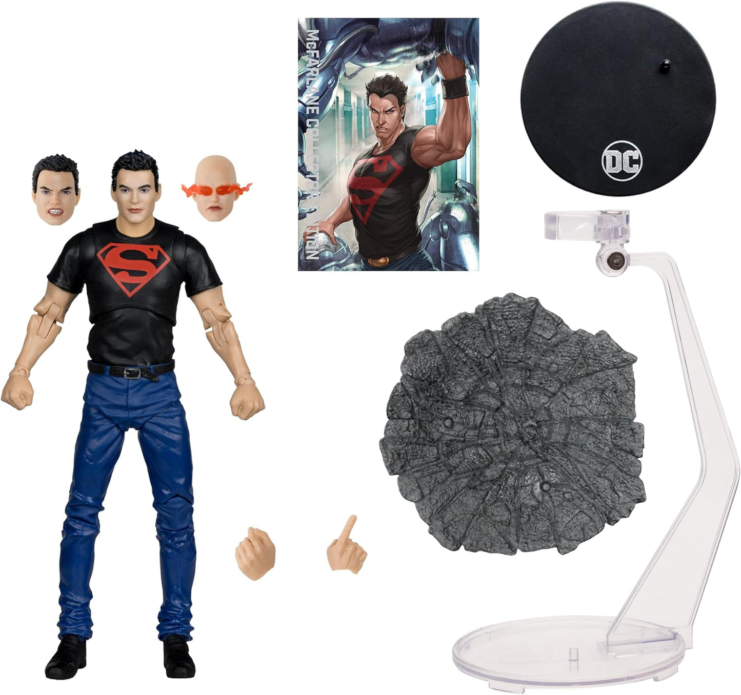 Conner Kent Figura De Acción Super Boy Teen Titans Dc Multiverse Collector Edition Mcfarlane Toys 18 cm