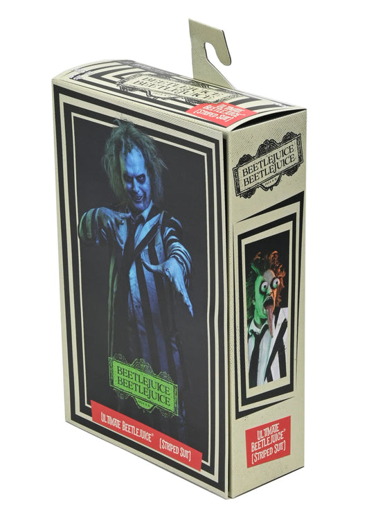 Beetlejuice Striped Suit Figura De Acción Beetlejuice Neca Ultimate 18 Cm