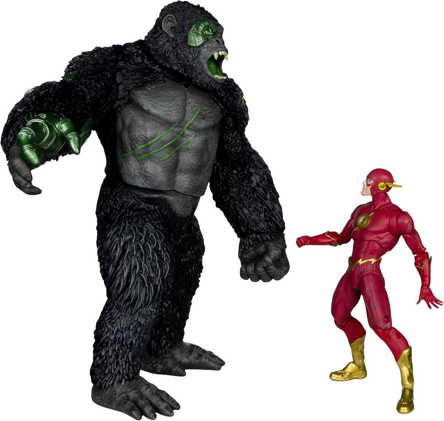 Titano Vs The Flash Pack Figura De Acción Dc Mcfarlane Toys 30 Cm y 18 Cm