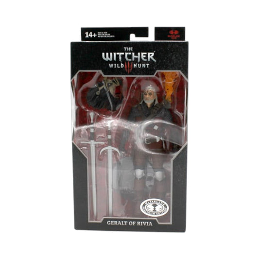 Geralt De Rivia Wolf Armor Platinum Figura De Acción The Witcher Mcfarlane Toys 18 Cm