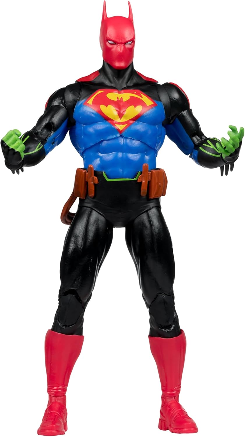 Batman Superman Fusion Figura De Acción Worlds Finest Dc Multiverse Mcfarlane Toys 18 cm
