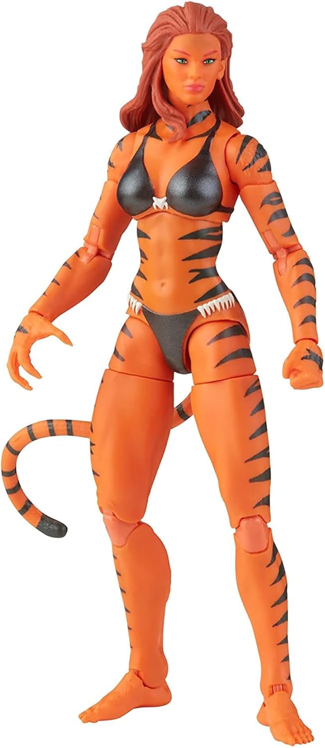 Tigra The Feline Fury Figura De Acción Classic Vintage Tygra Marvel Legends Hasbro 16 Cm