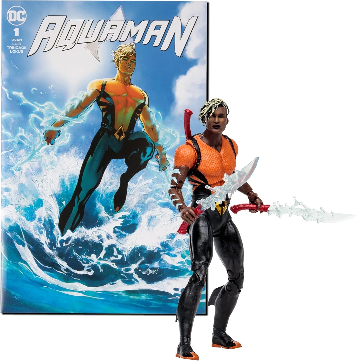 Aqualad Comic Clásico Figura De Acción Aquaman Comic Dc Mcfarlane Toys 18 Cm