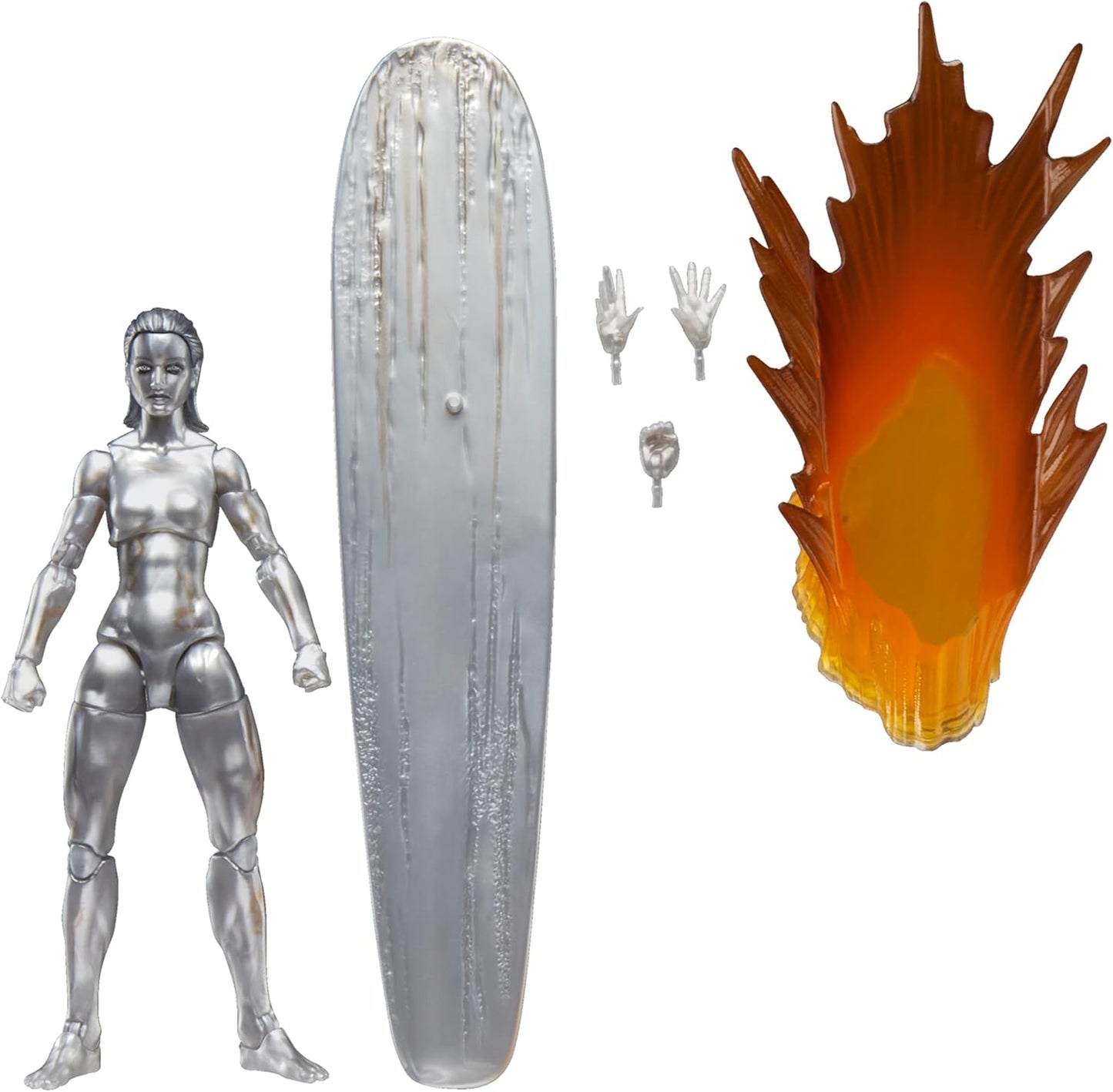 Silver Surfer Figura De Acción Fantastic 4 First Steps Marvel Legends Hasbro 16 Cm