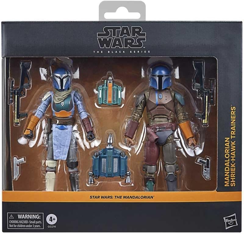 Mandalorian Shriek Hawk Trainers 2 Pack Figura De Acción Star Wars: The Mandalorian The Black Series Hasbro 16 Cm