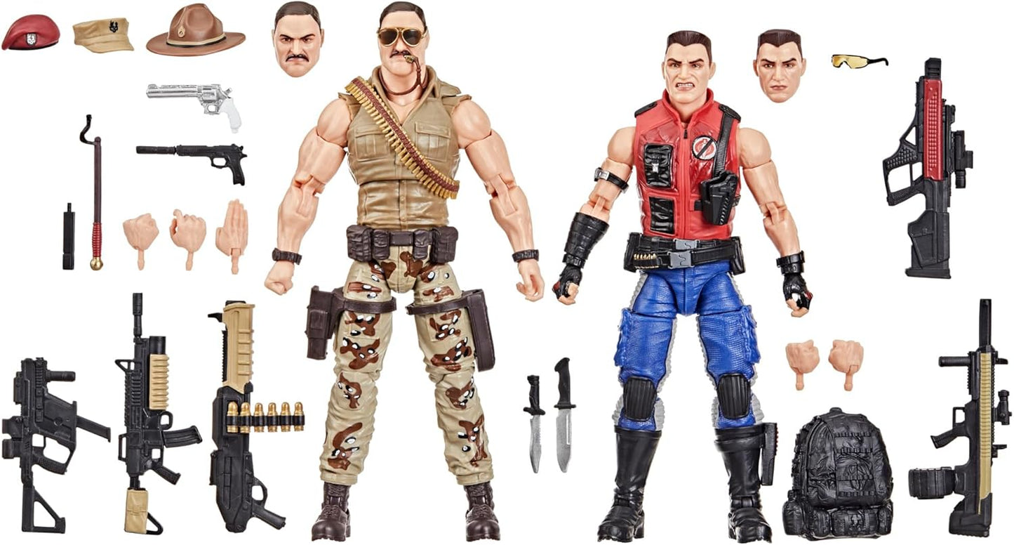Sgt Slaughter & Felix Mercer Stratton Pack Figura de Accion Gi Joe 173 Classified Series 17 cm