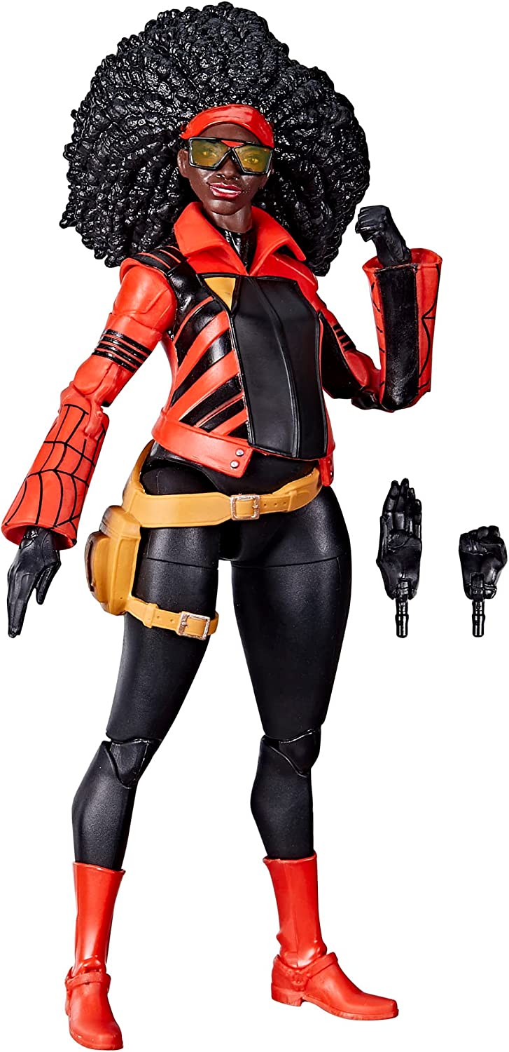 Jessica Drew Figura de Acción Spiderman Across The Spider Verse Marvel Legends Hasbro 17 Cm