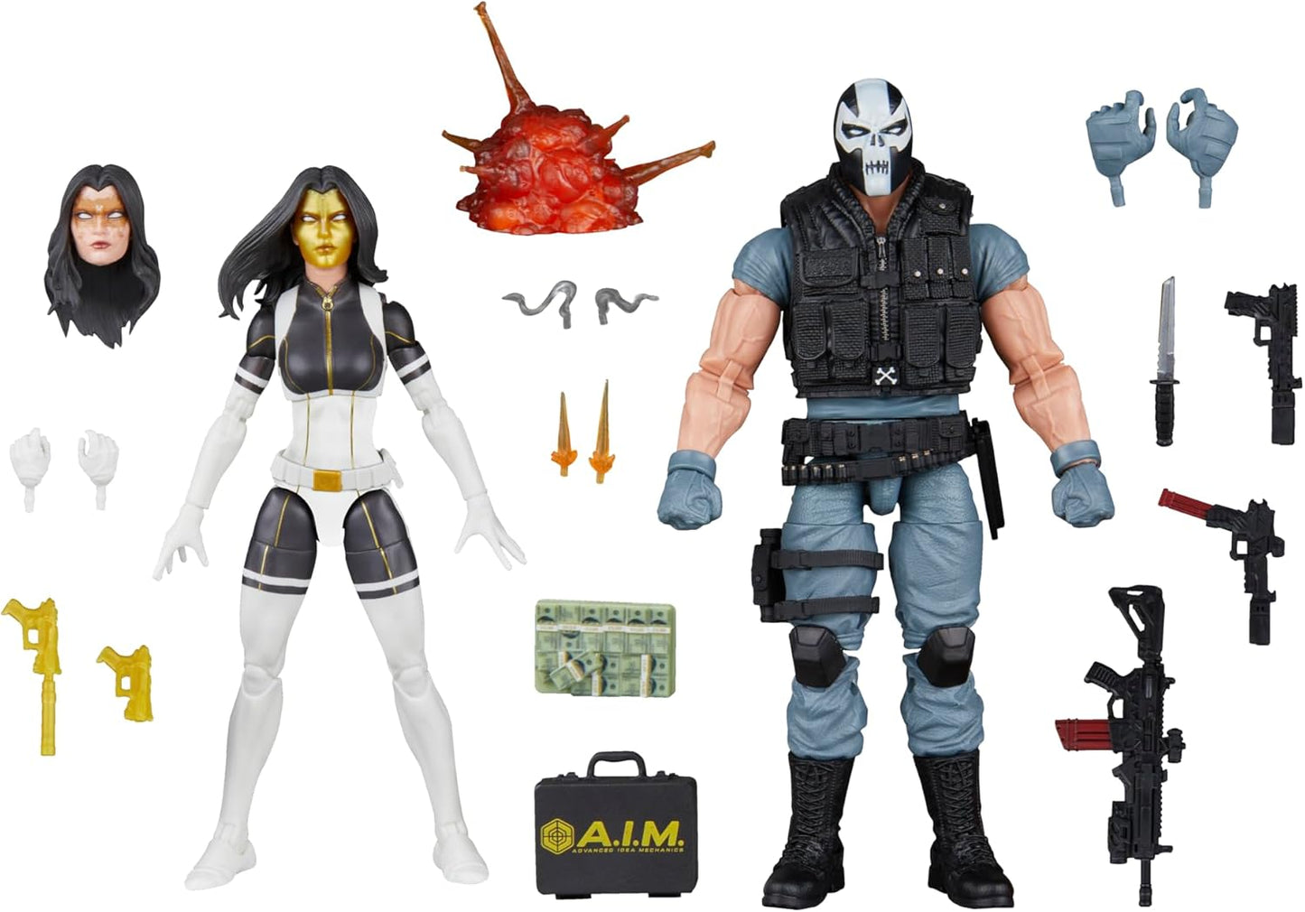 Madame Masque & Crossbones Pack Figura De Acción Suiper Villains Marvel Legends Hasbro 18 Cm