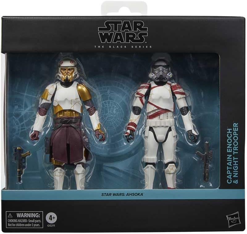 Captain Enoch & Night Trooper Pack Figura De Acción Star Wars Ahsoka Black Series Hasbro 16 Cm