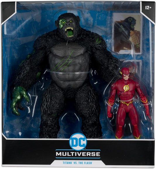 Titano Vs The Flash Pack Figura De Acción Dc Mcfarlane Toys 30 Cm y 18 Cm