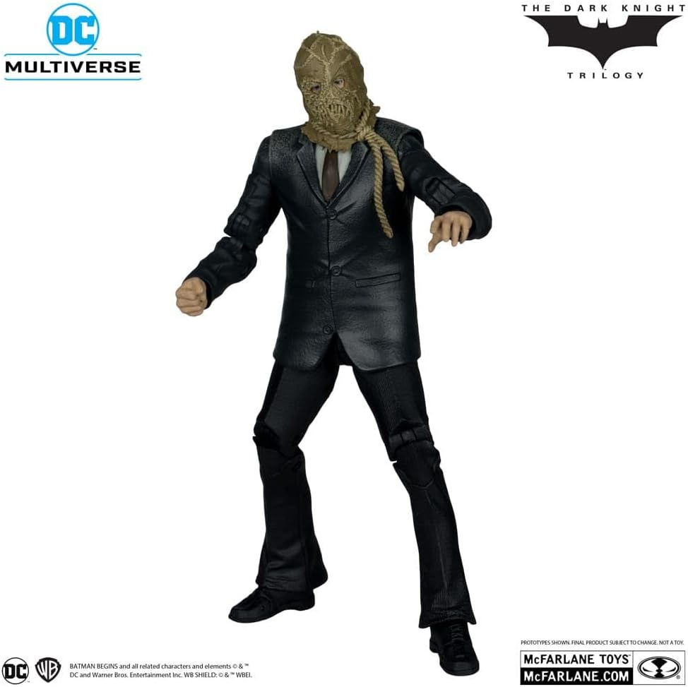 Scarecrow Platinum Edition Figura De Acción Batman Begins DC Multiverse Mcfarlane Toys 18 Cm