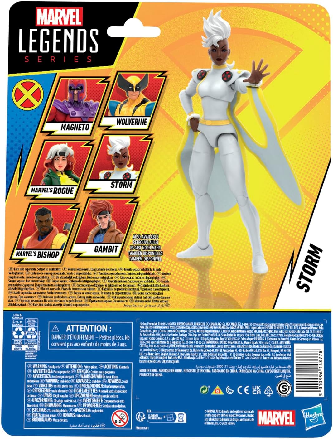 Storm Figura de Acción X Men 97 Marvel Legends Retro Hasbro 16 Cm