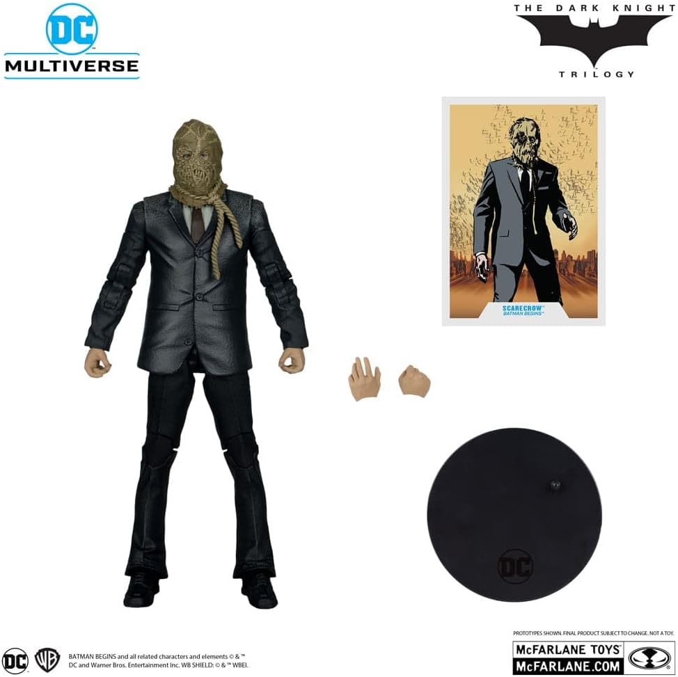 Scarecrow Platinum Edition Figura De Acción Batman Begins DC Multiverse Mcfarlane Toys 18 Cm