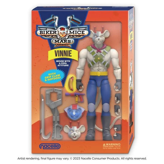 Vinnie Figura de Acción Motorratones Biker Mice from Mars Nacelle 18 Cm