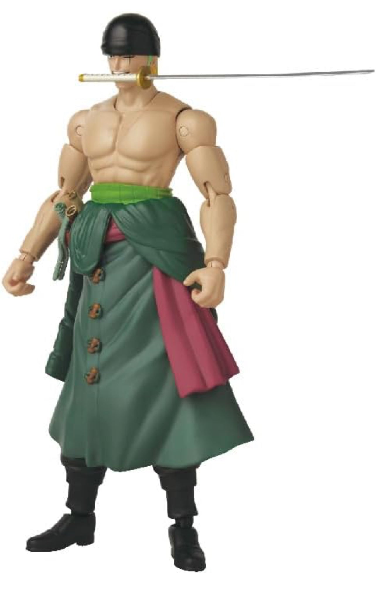Zoro Roronoa Three Sword Style Figura De Acción One Piece Anime Heroes Bandai 16 Cm