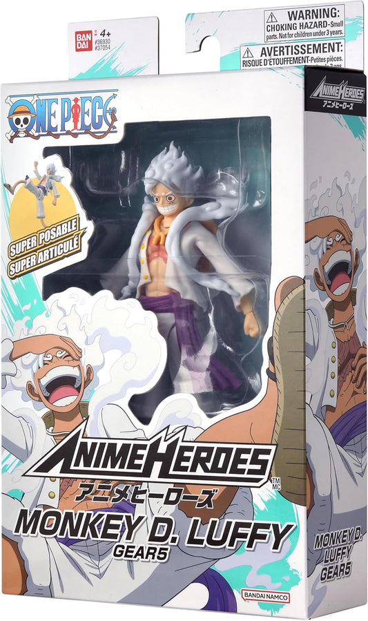 Monkey D Luffy Gear 5 Figura Acción One Piece Anime Heroes Bandai 16 Cm