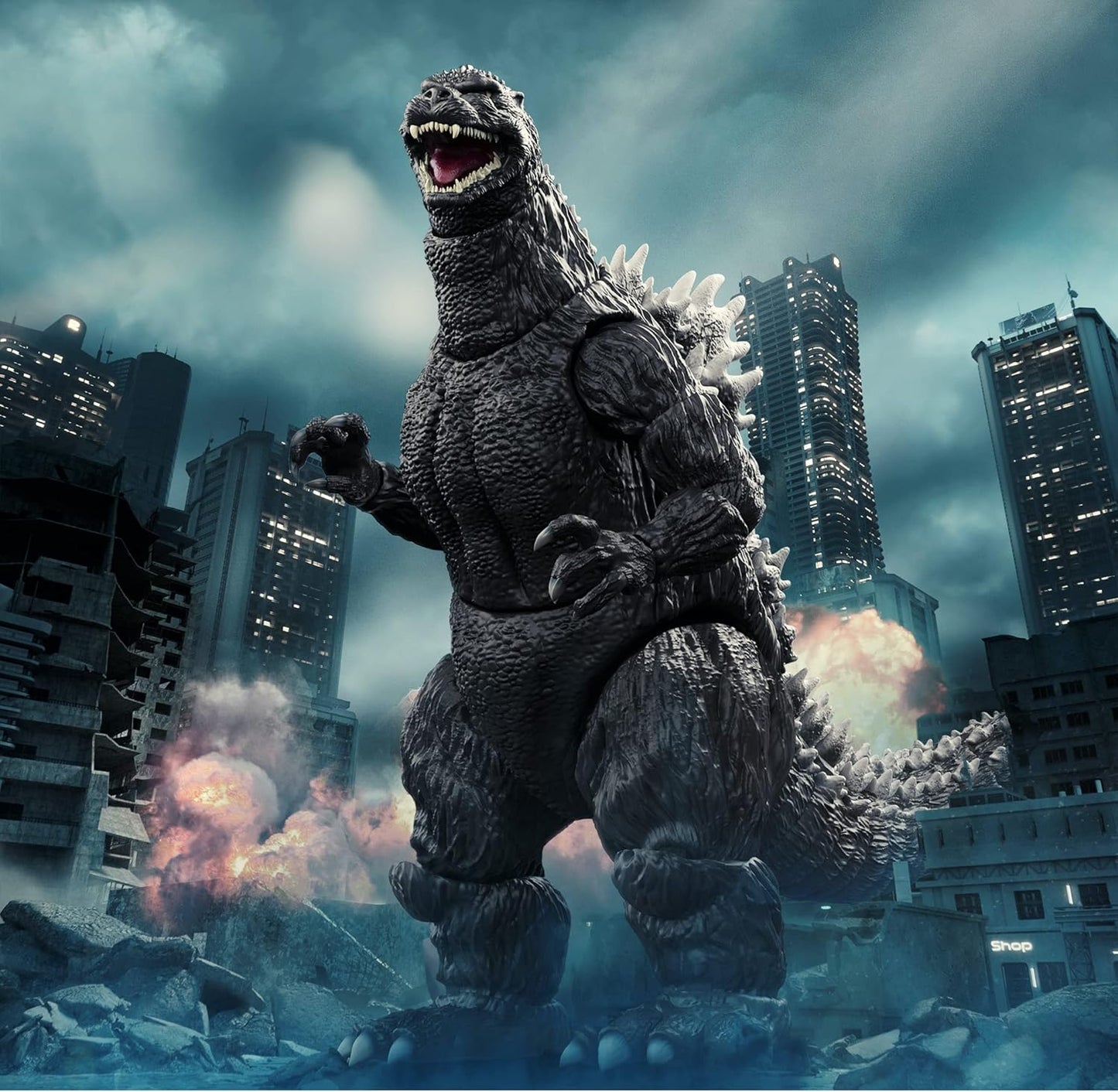 Heisei Godzilla Figura de Acción Godzilla Vs Biollante Super7 Toho Ultimates 21cm