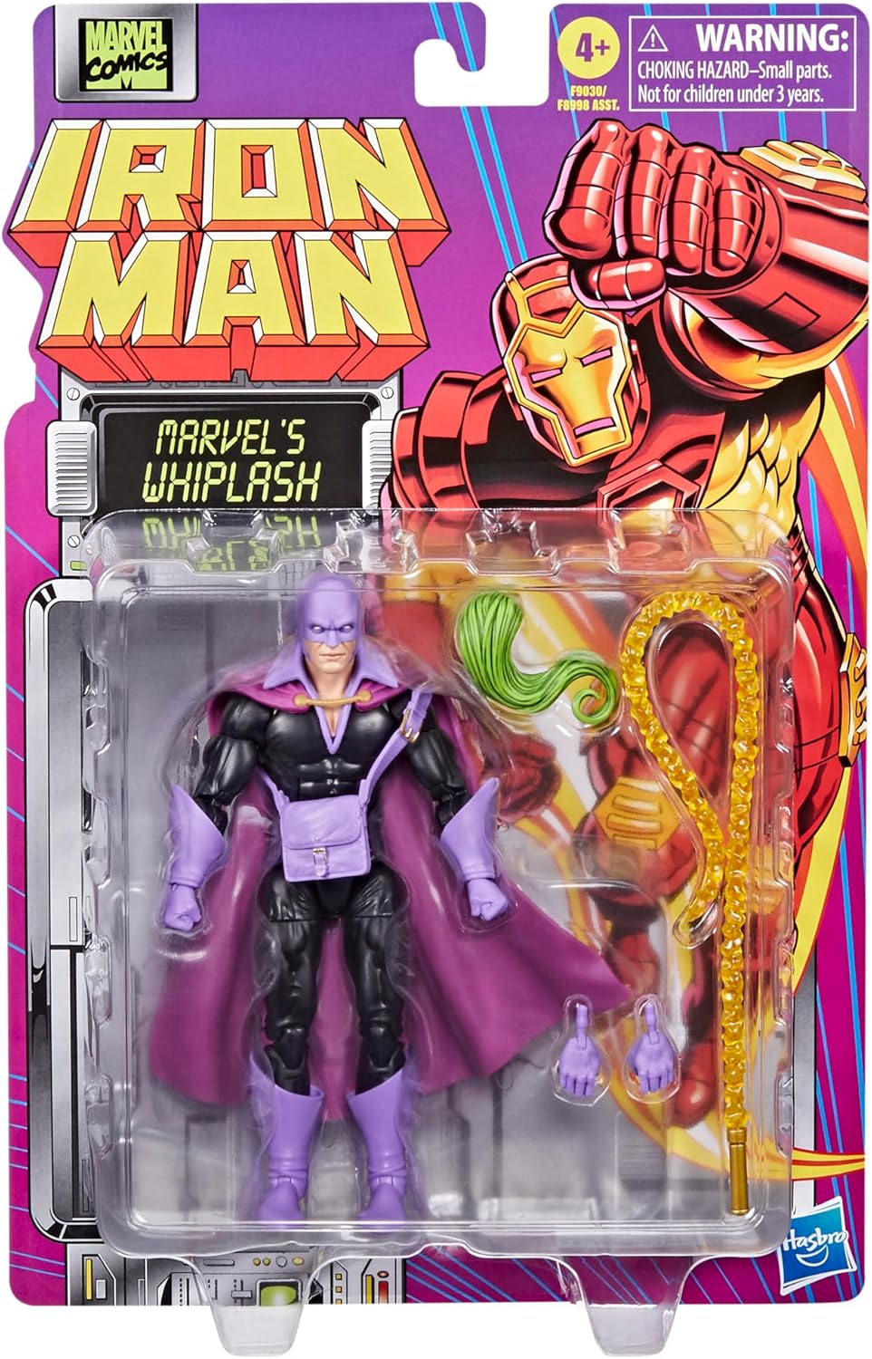 Whiplash Figura De Acción Iron Man Retro Vintage Marvel Legends 17 Cm