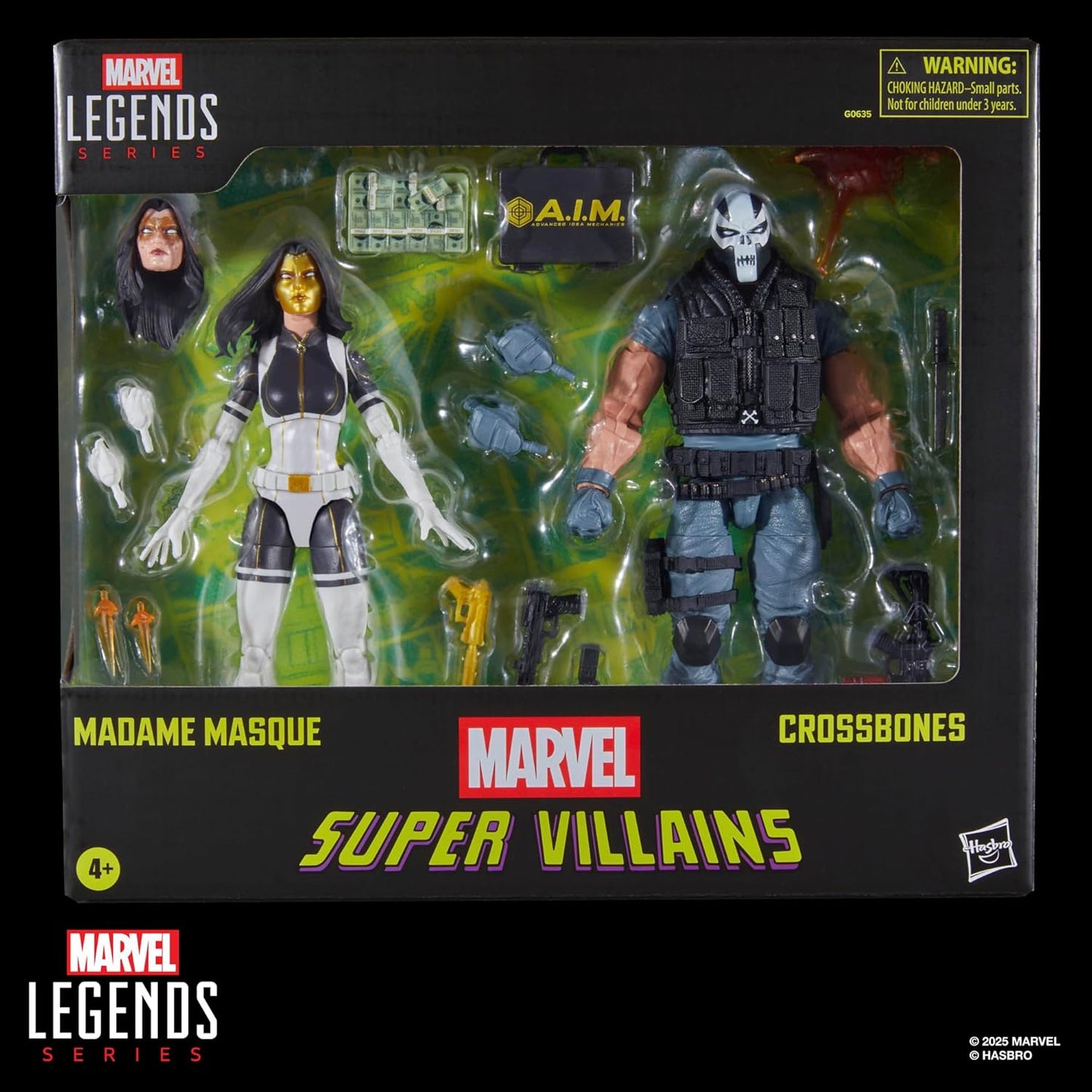 Madame Masque & Crossbones Pack Figura De Acción Suiper Villains Marvel Legends Hasbro 18 Cm