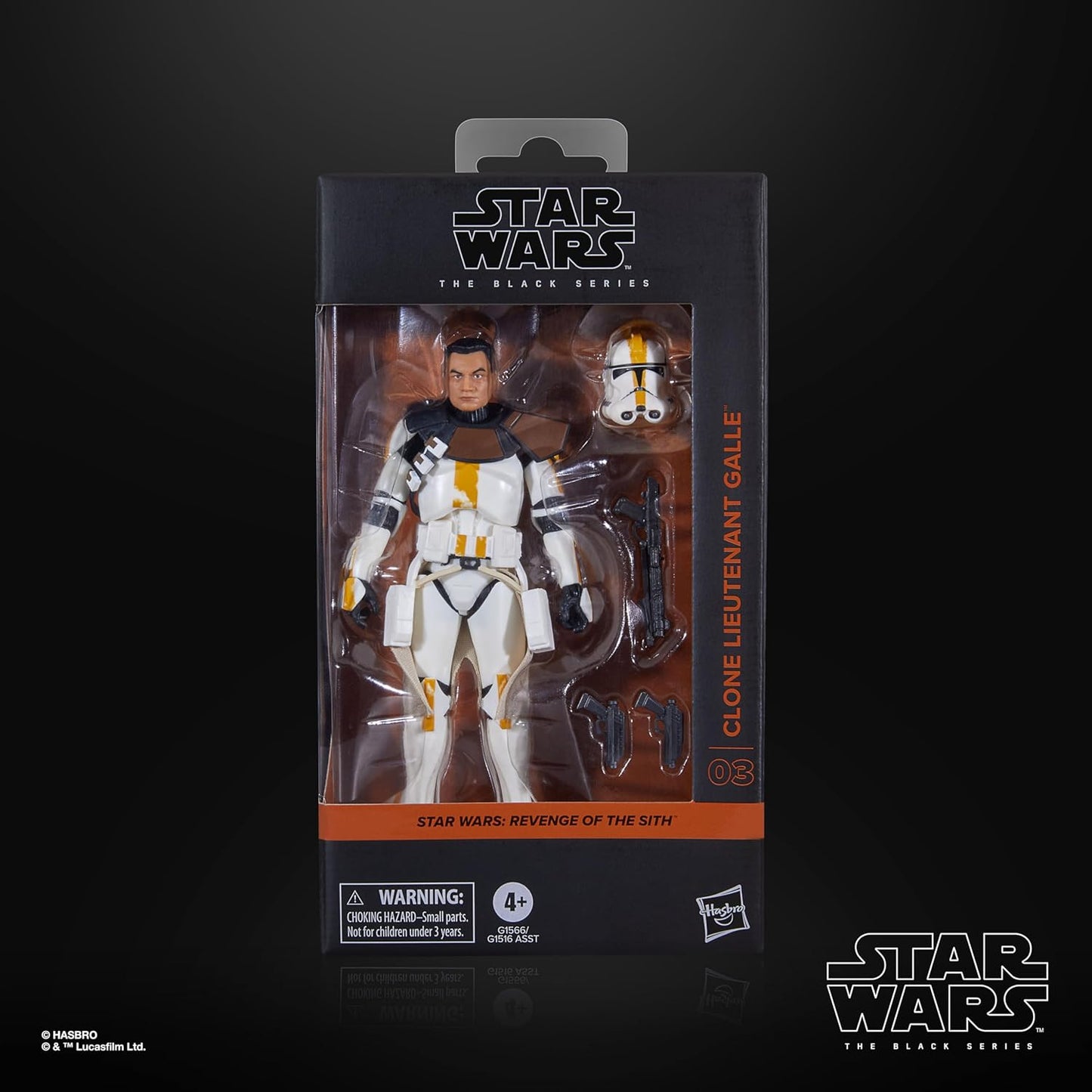 Clone Lieutenant Galle Figura De Acción Star Wars Revenge Of The Sith Black Series Hasbro 16 Cm