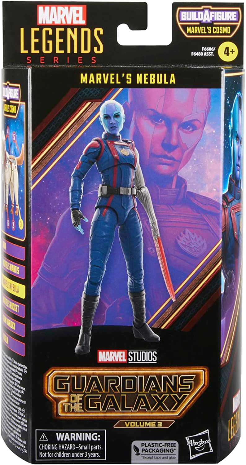 Nebula Figura De Acción Guardians Of The Galaxy Volume 3 Marvel Legends Hasbro 16 Cm