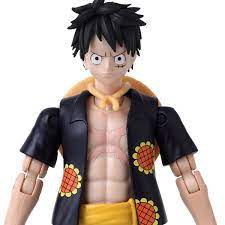 Monkey D Luffy Dressrosa Figura Acción One Piece Anime Heroes Bandai 16 Cm