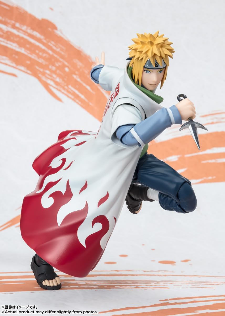 Minato Namikaze Figura de Acción Naruito Narutop99 Edition Sh Figuarts Bandai 15 Cm