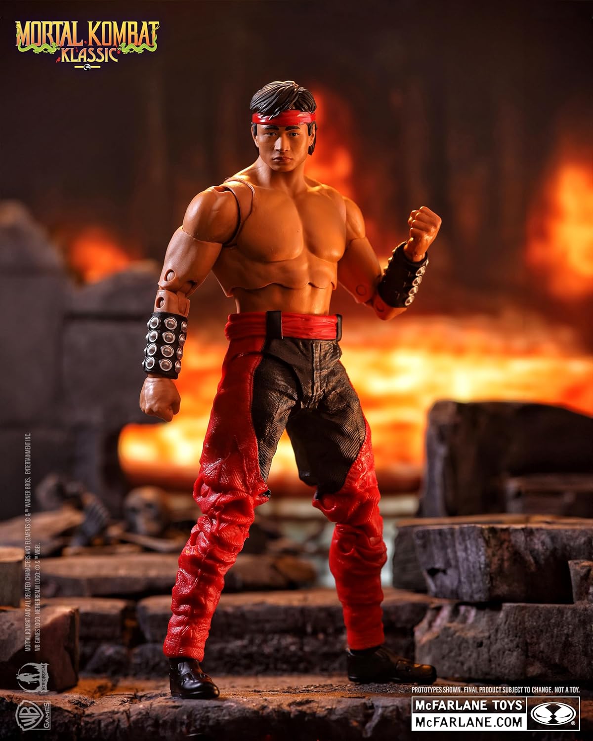 Liu Kang Figura De Acción Mortal Kombat Klassic Mcfarlane Toys 18 Cm
