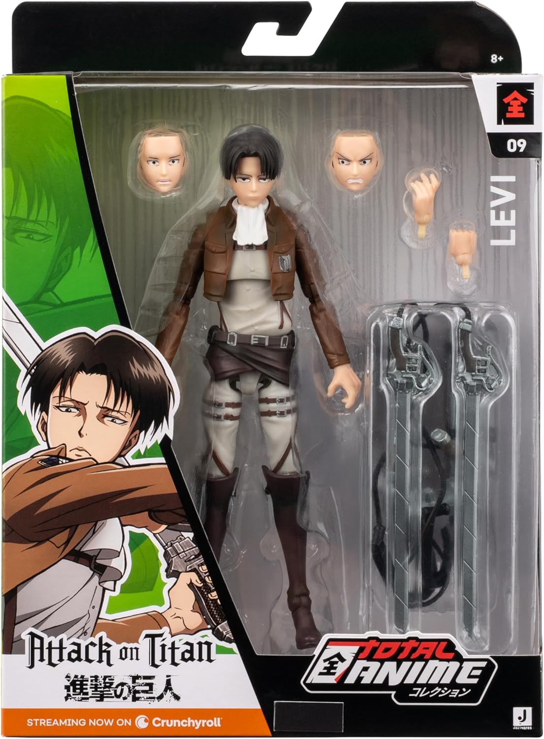 Levi Figura de Acción Attack On Titan Jazwares Total Anime 16 Cm