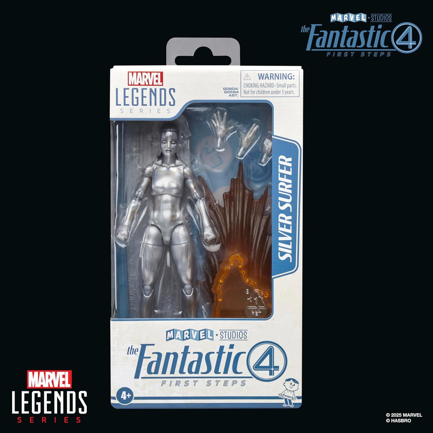 Silver Surfer Figura De Acción Fantastic 4 First Steps Marvel Legends Hasbro 16 Cm