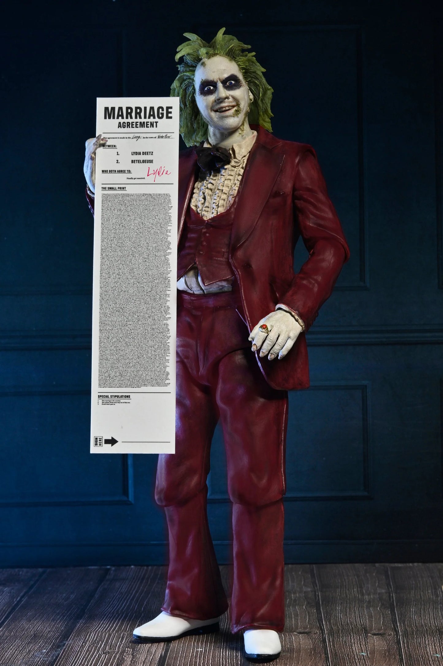 Beetlejuice Wedding Tuxedo Figura De Acción Beetlejuice Neca Ultimate 18 Cm
