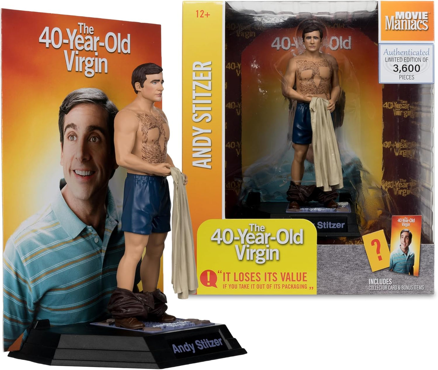 Andy Stitzer Figura Estatua The 40 Year Old Virgin McFarlane Toys 16 Cm