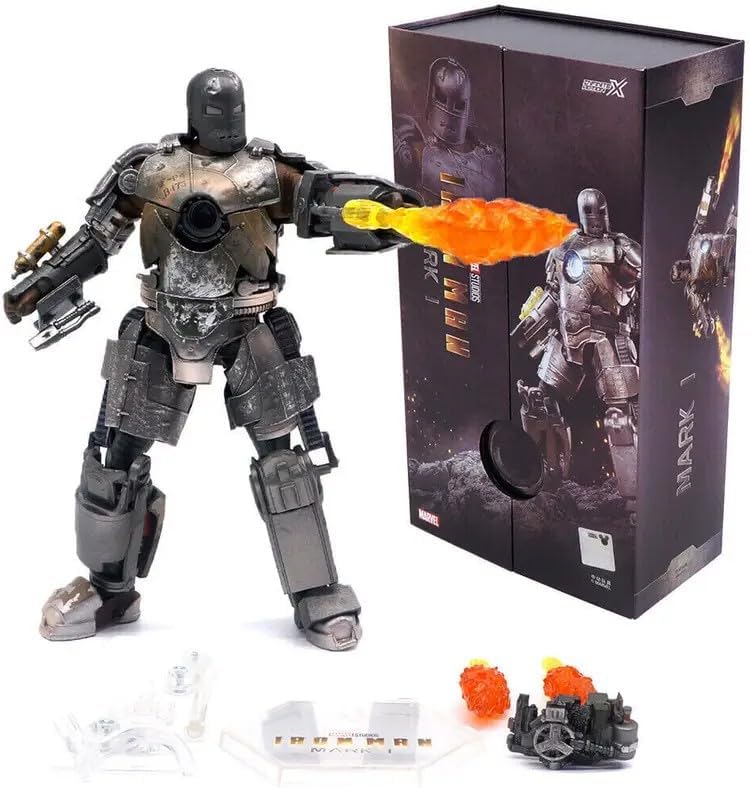 Iron Man Mark I Figura de Acción Iron Man Marvel ZD Toys 18 Cm